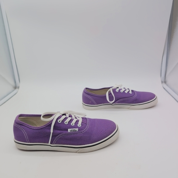 Vans Purple Canvas Sneakers Kids Sz 3 T-375 - Picture 6 of 8